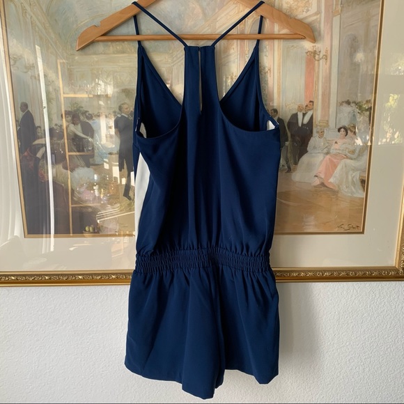 SOLD. Amanda Uprichard Emerson Track Romper Blue NWT - Picture 6 of 6